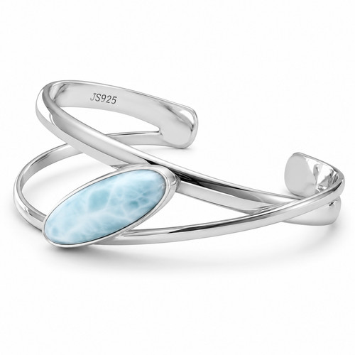Großes längliches larimar - großes,