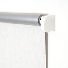 Verdunkelungsrollo Springrollo Schnapprollo Mittelzug Thermo Rollo Leinen Silber