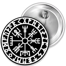 Wikinger Kompass Odin Button