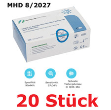 20x Schnelltest Selbsttest Corona Covid CE1434 BfArm PEI gelistet MHD 8/2027