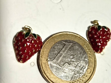 Ohrstecker goldfarben rote