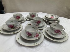 Moschdorf Bavaria Kaffeeservice 6-teilig gut erhalten mit Goldrand 