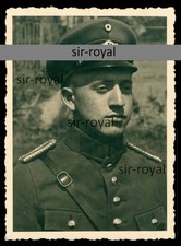 Polizei Oberwachtmeister im Portrait - Ordnungspolizei - WK2 Foto 6x9cm