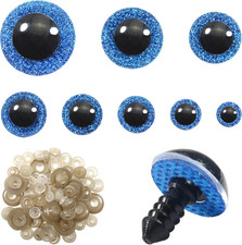 120 Stück Puppenaugen Blau