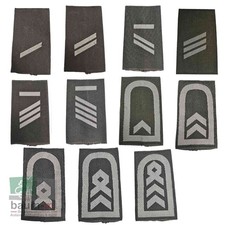 Bundeswehr Rangschlaufen Schulterklappen Heer Oliv Weiß 1 Paar Gewebt Bw
