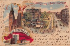 Cacao Hannover B. Sprengel & Co. Kekse Schokolade Kakao 1900 Marktkirche Fahnen