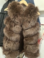 Echtpelz Fuchspelz Weste Mantel M