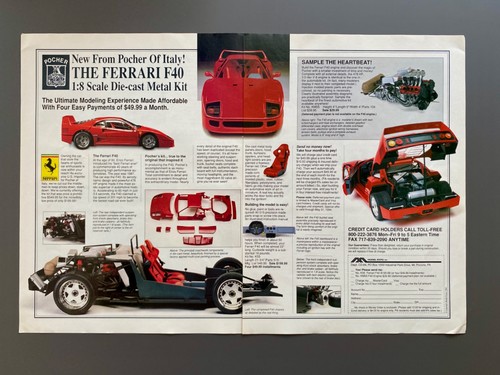Pocher ferrari f40 scale - 1:8,
