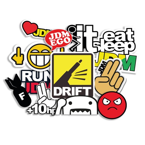 Jdm sticker set japan - sticker,