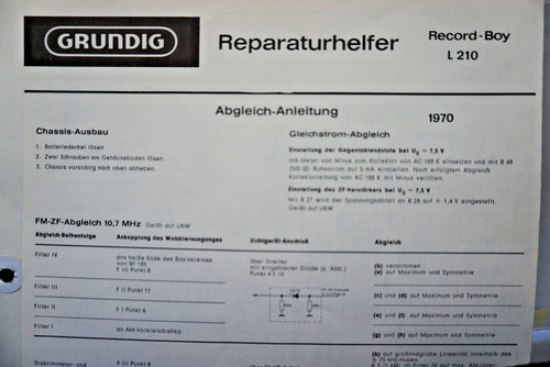 Grundig record boy - grundig, 210