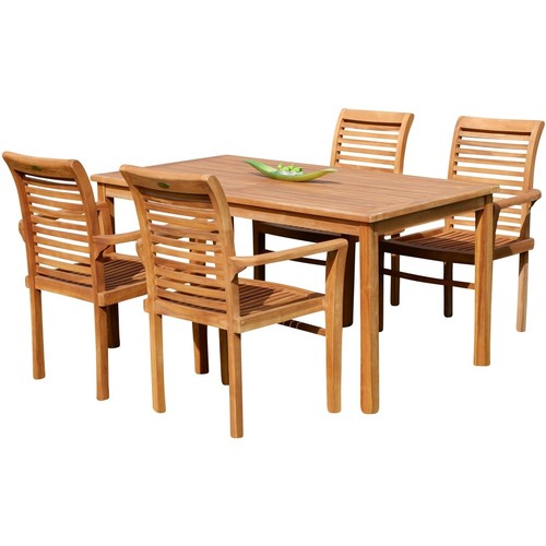 Teak set gartengarnitur - teak,