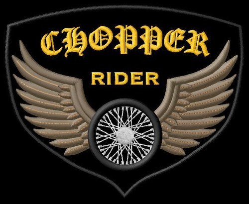 Chopper rider iron - chopper, iron-on