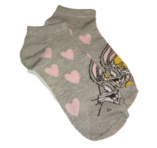Bugs Bunny grau rosa Herzen Sneakersöckchen 39-42 Sneaker Söckchen 39 42