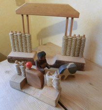 KINDERKRAM OSTHEIMER Rarität Afrika Figuren Element Dorf afrikanisches Kind Kalb