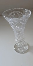 Kristall Vase  Firma Dresden  Crystal