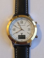 Pierre Chaubert Radio Controlled Quarz Digital+Analog 41mm Herrenuhr UNGETRAGEN