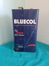 Sehr seltene 50er/60er SMITHS BLUECOL ANTIFREEZE 1 Gallone Dose Top Zustand für das Alter
