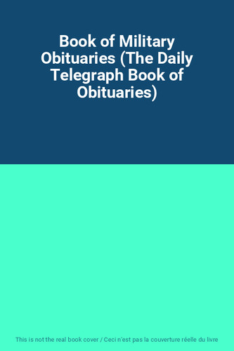 Book military obituaries - book,