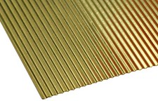 Wellblech Messing für