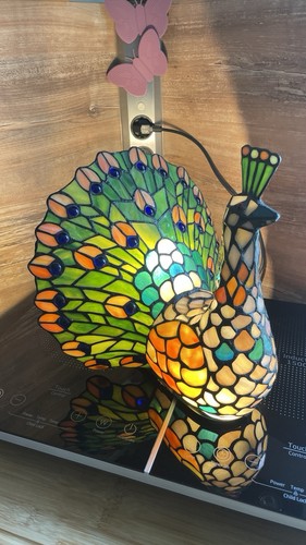 Lampe tiffanystil pfau - tiffanystil,,