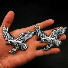 2pcs 3D Chrom Metall Adler