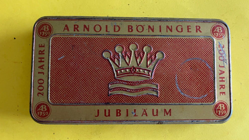 Alte blech dose arnold - dose,