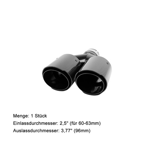 Carbon endrohr auspuffblende - carbon,