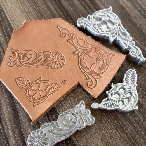 Blumenmuster leder prägung - 3d,