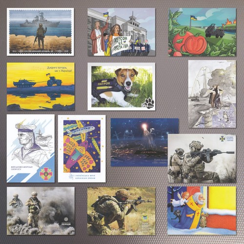 Ukraine postkarten set - -,