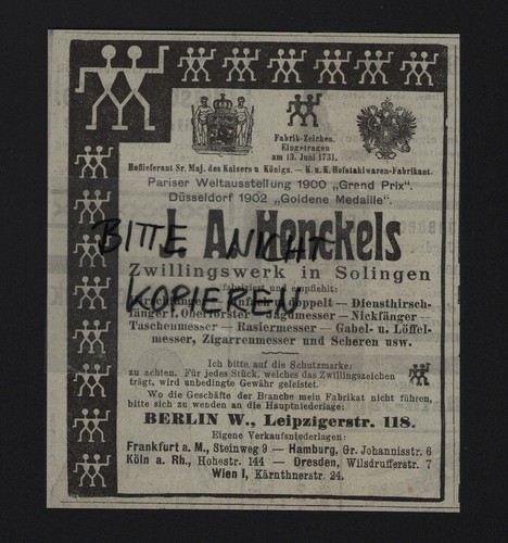 Berlin werbung 1903 a - berlin,,