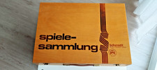 Schmidt Spielesammlung im seltenen Holzkoffer, Vintage, 23 Spielmöglichkeiten,