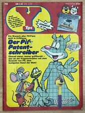 YPS Heft "OHNE" Gimmick Nr 140 Der PIF-Patent-schreiber, inkl Bastelbogen, 1978