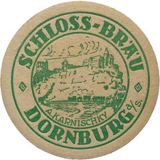 ALTER DDR BIERDECKEL Schlossbräu Dornburg A. Karnischky Bierfilze Sammlerstück
