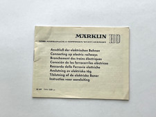 Märklin H0 Anschluß der elektr. Bahnen Anleitung Beschreibung Original aus 03/58