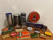 vintage metal box tin