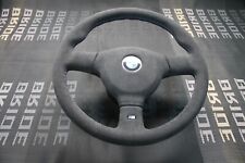 LENKRAD BMW E30 E34 E36  M-TECHNIK  ALCANTARA  NEU BEZIEHEN +HUPENKNOPF