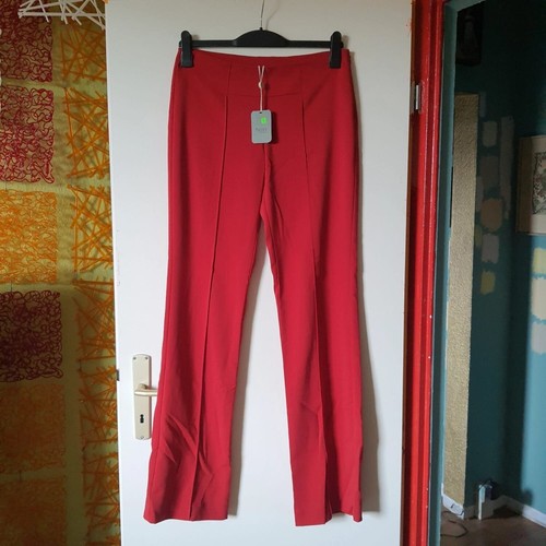 Rote damen hose bootcut - hose,