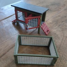 Schleich Kaninchenstall 42019 Hase Kaninchen Zaun Auslauf Gehege * top Zustand*