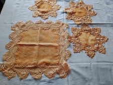 Sehr schöne Vintage Deckchen Set  9 Teilig .Siehe Beschreibung