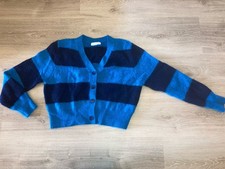Primark Atmosphere Cardigan Strickjacke Gr. M Blau Gestreift