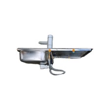 Spülbecken Edelstahl eckig Küche ca. 855 x 440