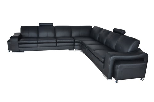 Leder eck sofa usb polster - eck,