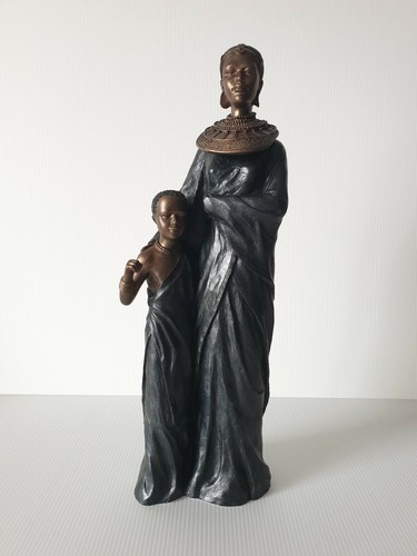 Dekofigur massai mutter mit - massai,