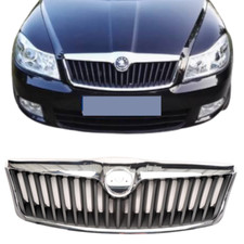 Kühlergrill Skoda Octavia II Kühlergitter 2008-2013 1Z3 1Z5 Combi Chrom Leisten