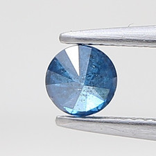 0.24 Karat Blauer Diamant Rund