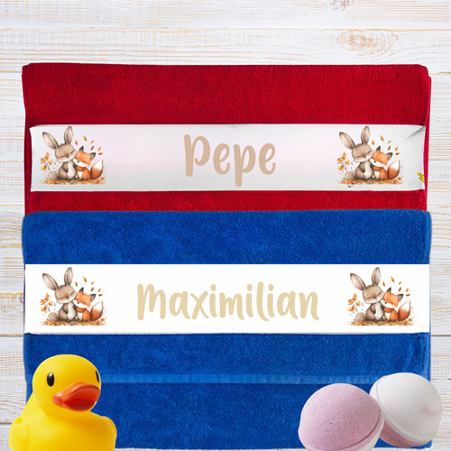 Personalisiertes handtuch mit - personalisiertes,