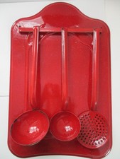 antik Emaille Küchenboard