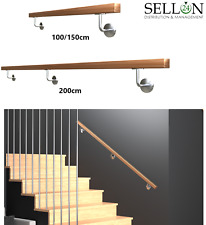Holz Eiche Wandhandlauf eckig