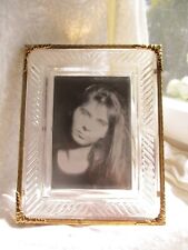 Press Glas Stand Bilderrahmen - Fotorahmen - mit Metalleinfassung - 1109 Gramm !