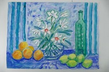 Wilhelm Klußmann Aquarell 1996 sig. Rief da ein Mann 65x48cm N-1337